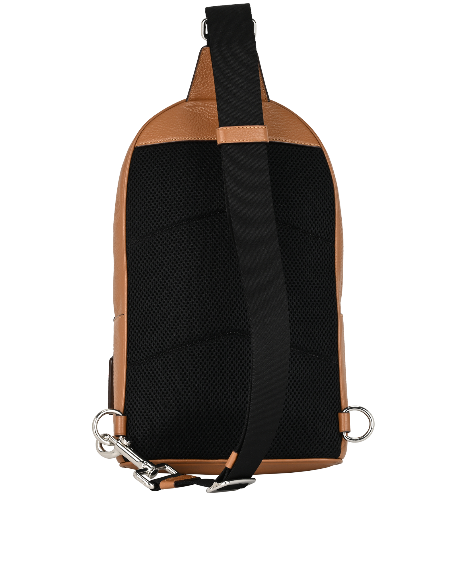 West Sling Backpack, &pound;110, Handbags, Brown, Leather, Back view